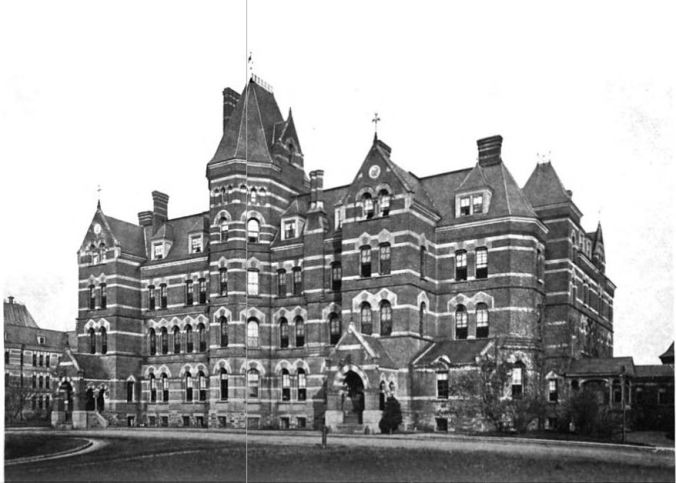 The Hudson River administration building circa 1916